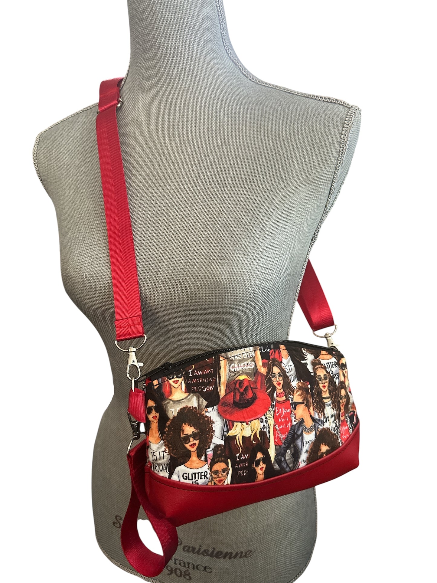 Women print crossbody handbag