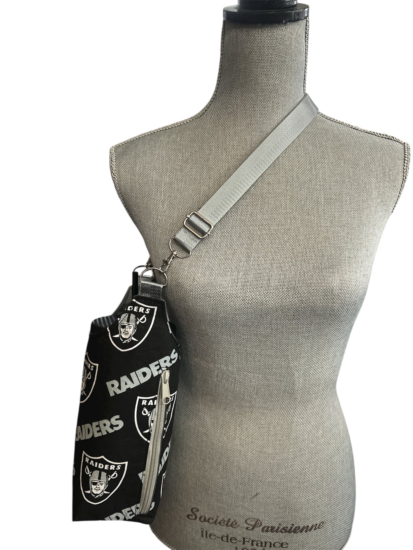 Raiders black print H20 crossbody sling
