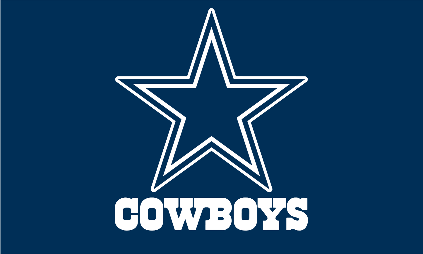 Dallas Cowboys flag 5ft by 3ft