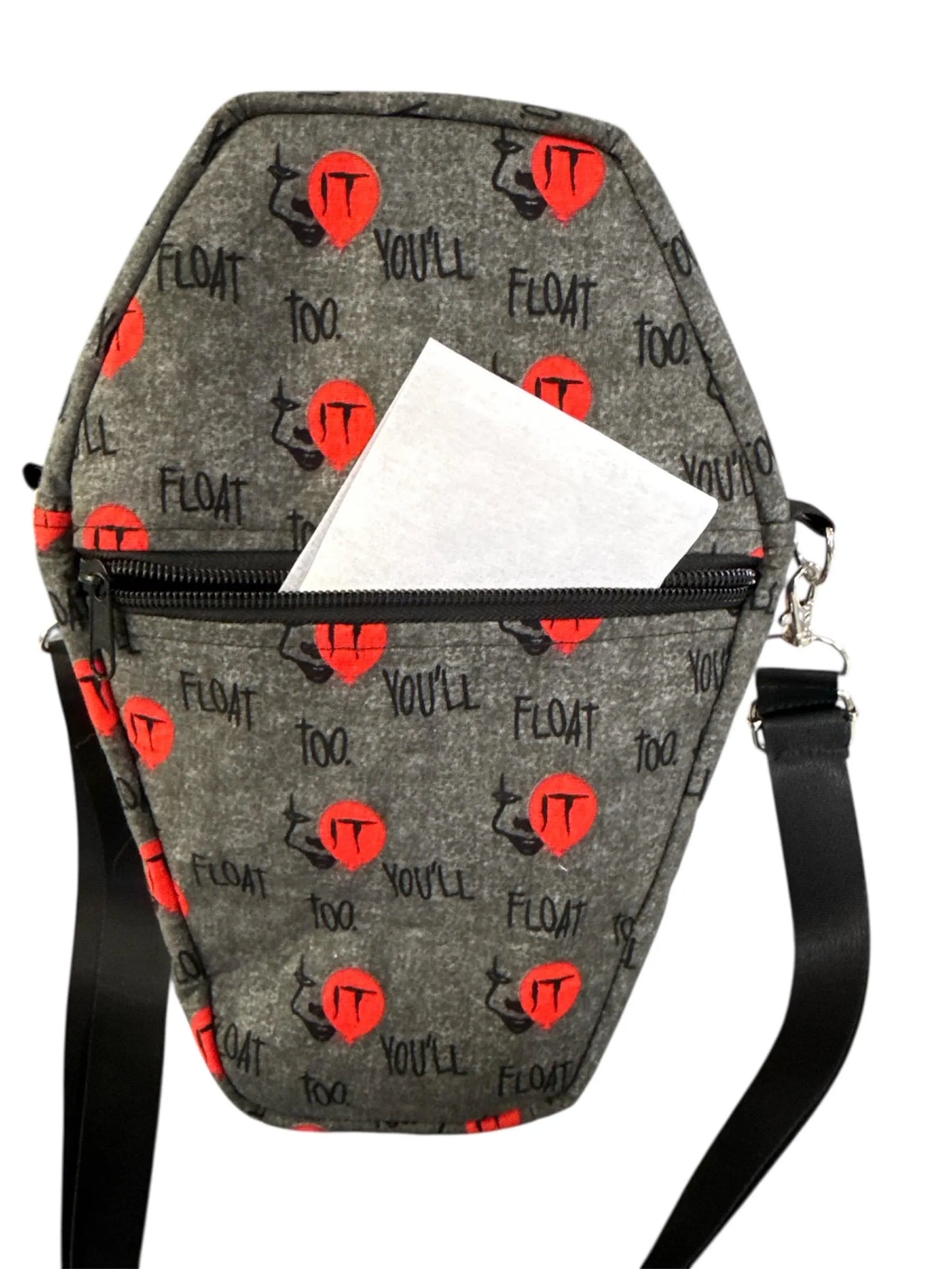 Coffin shaped “IT” crossbody or shoulder bag