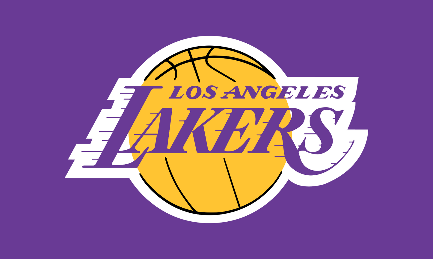 LA Lakers flag 5ft by 3ft