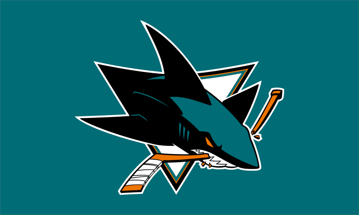 SJ Sharks flag 5ft by 3ft
