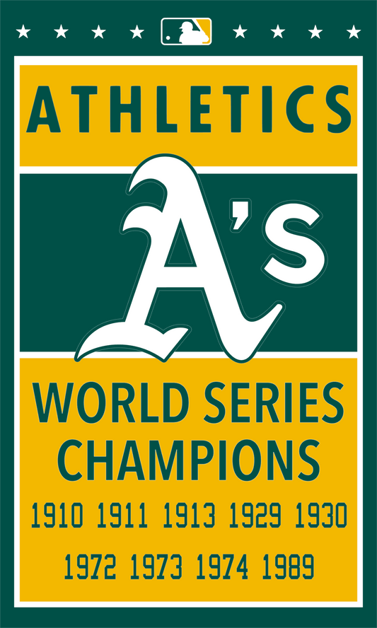 Oakland A's banner style flag