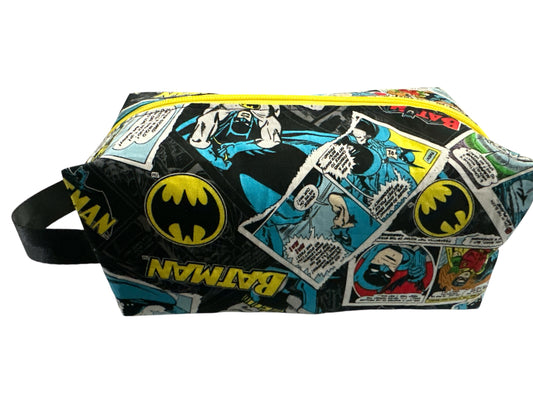 batman cartoon style men's toiletry bag