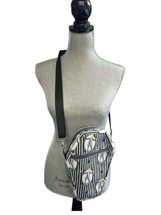 Coffin shaped “Beetlejuice” crossbody or shoulder bag