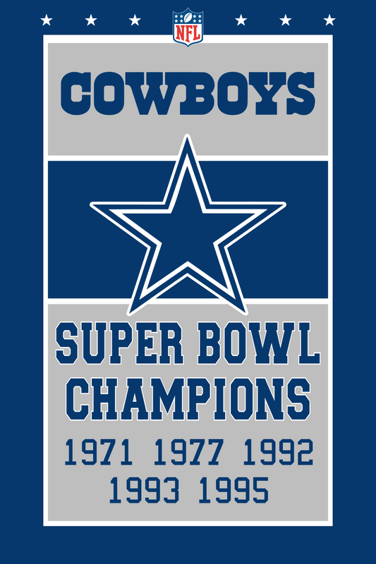 Dallas Cowboys banners style flag