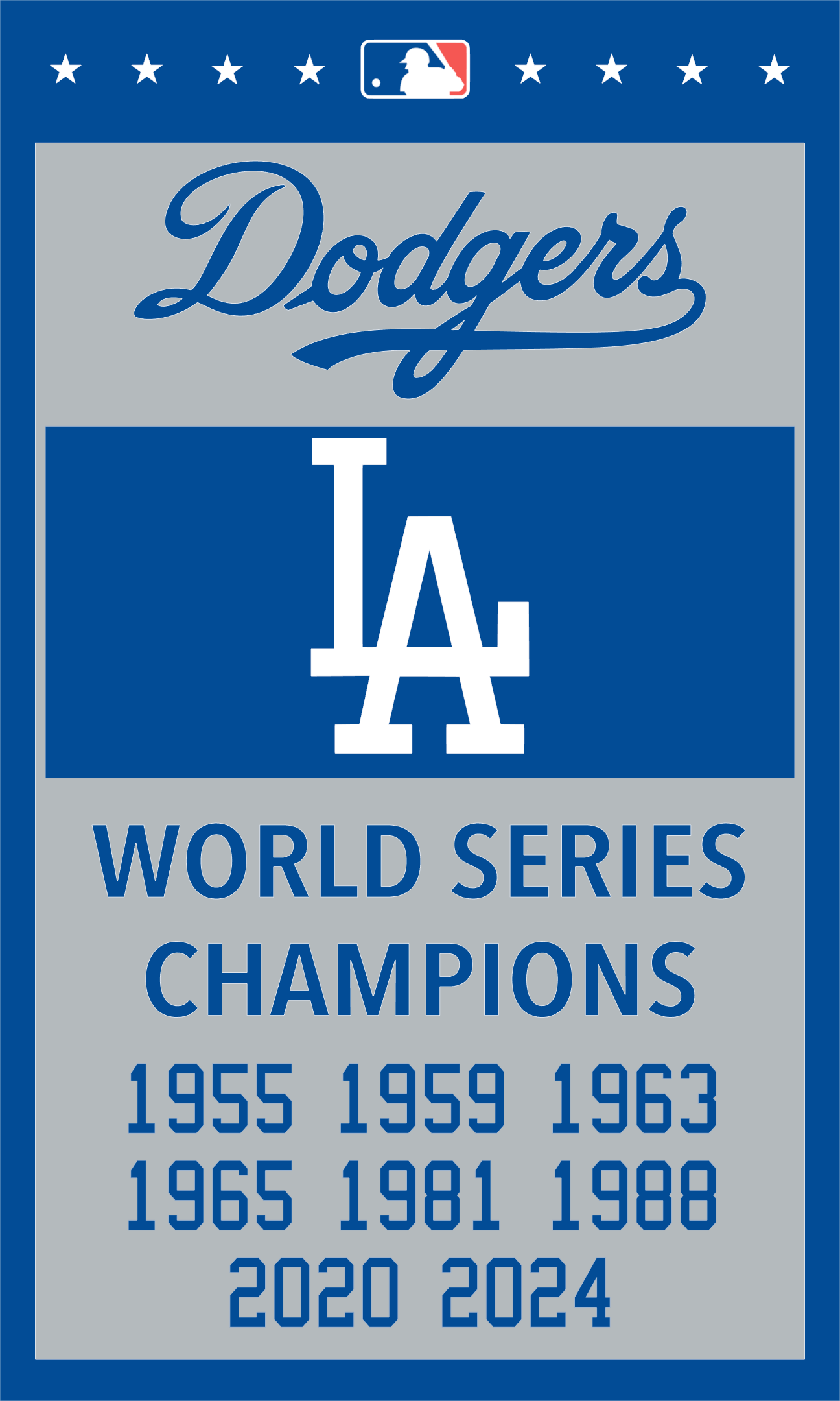 LA Dodgers Banner style flag