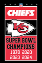 KC Chiefs banners style flag