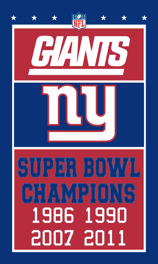 NY Giants banner style flag