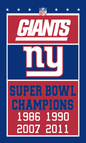 NY Giants banner style flag