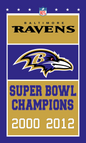 Baltimore Ravens banner style flag