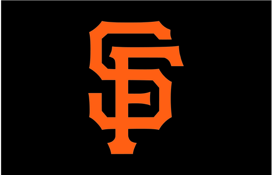 SF Giants black SF logo flag 5ft by 3ft (Copy)