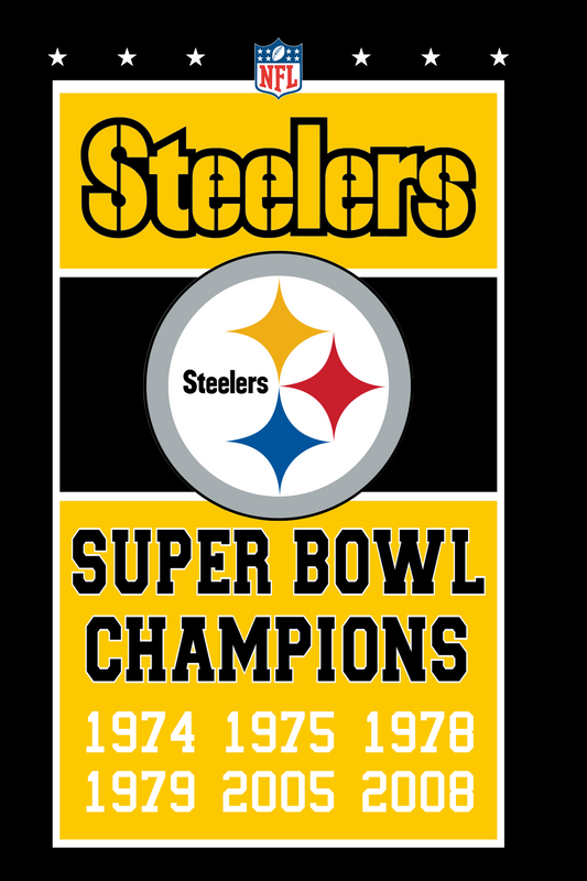 Pitts Steelers banners style flag