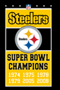 Pitts Steelers banners style flag